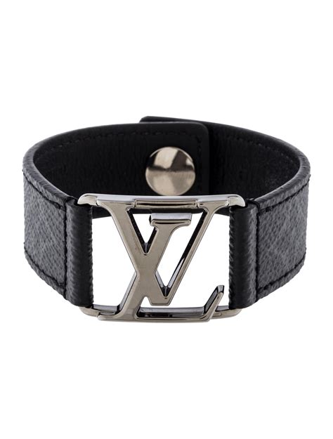 louis vuitton mens leather bracelet|louis vuitton black men's bracelet.